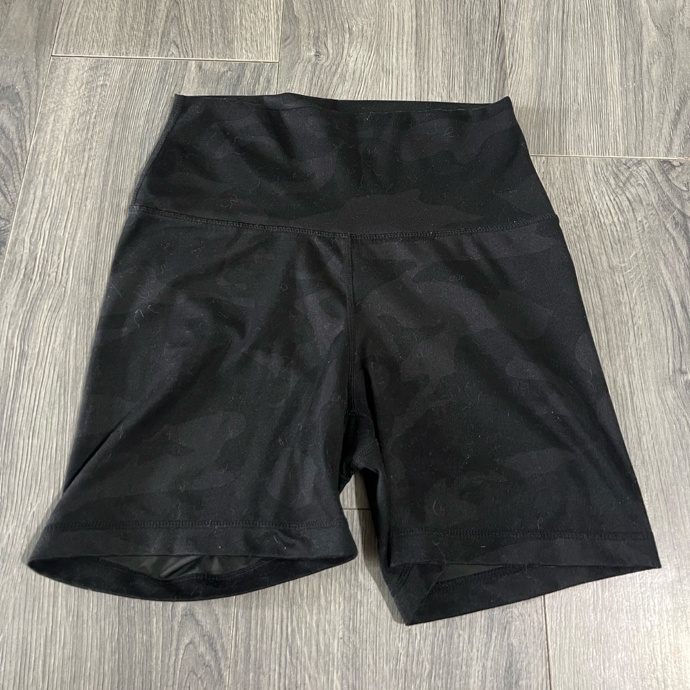 Black Camouflage Athletic Shorts